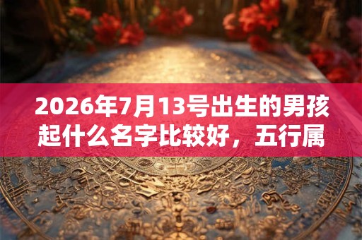 2026年7月13号出生的男孩起什么名字比较好,五行属什么 2026年7月13号出生的男孩起什么名字比较好,五行属什么