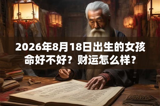 2026年8月18日出生的女孩命好不好？财运怎么样？