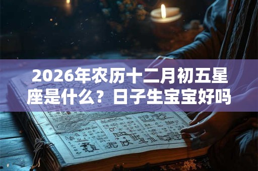 2026年农历十二月初五星座是什么？日子生宝宝好吗？