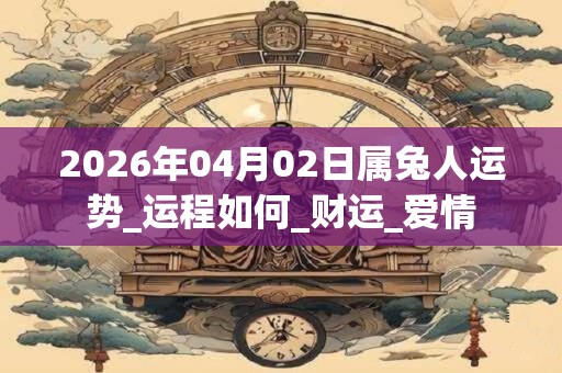 2026年04月02日属兔人运势_运程如何_财运_爱情