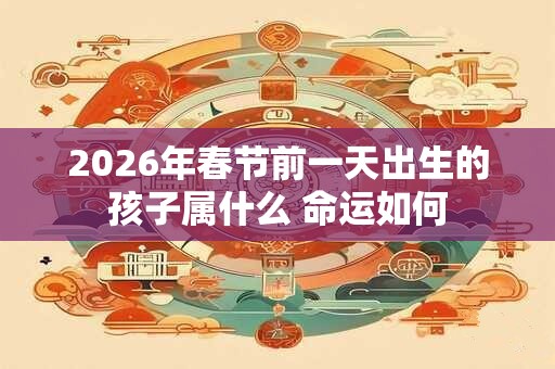 2026年春节前一天出生的孩子属什么 命运如何