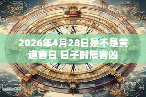 2026年4月28日是不是黄道吉日 日子时辰吉凶