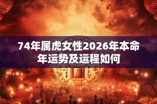 74年属虎女性2026年本命年运势及运程如何