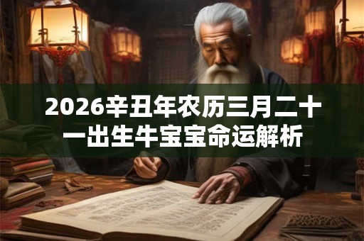 2026辛丑年农历三月二十一出生牛宝宝命运解析
