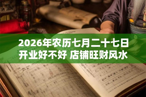 2026年农历七月二十七日开业好不好 店铺旺财风水