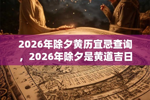2026年除夕黄历宜忌查询,2026年除夕是黄道吉日吗? 2026年除夕黄历宜忌查询,2026年除夕是黄道吉日吗?