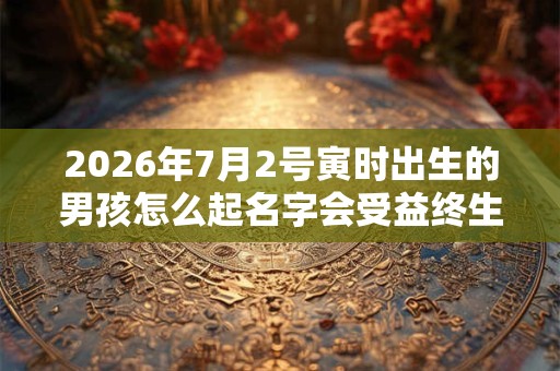 2026年7月2号寅时出生的男孩怎么起名字会受益终生 2026年7月2号寅时出生的男孩怎么起名字会受益终生