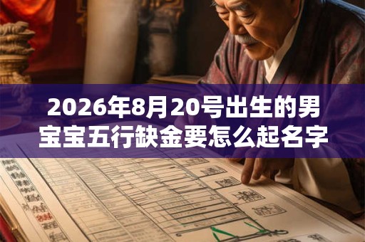 2026年8月20号出生的男宝宝五行缺金要怎么起名字 2026年8月20号出生的男宝宝五行缺金要怎么起名字
