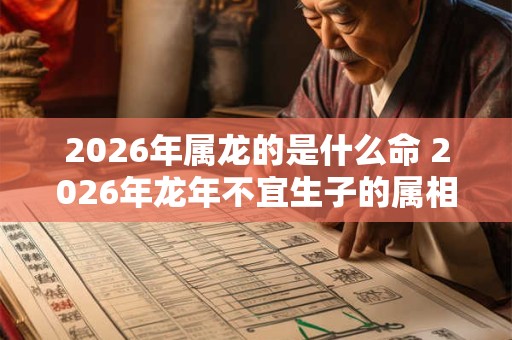 2026年属龙的是什么命 2026年龙年不宜生子的属相