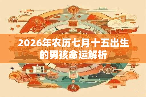 2026年农历七月十五出生的男孩命运解析
