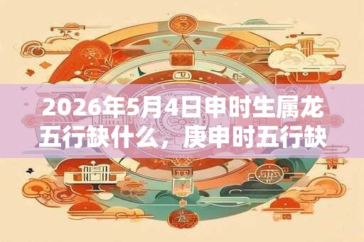 2026年5月4日申时生属龙五行缺什么,庚申时五行缺什么 2026年5月4日申时生属龙五行缺什么,庚申时五行缺什么