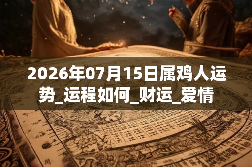 2026年07月15日属鸡人运势_运程如何_财运_爱情