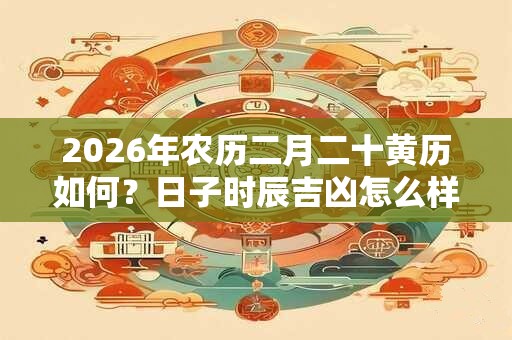 2026年农历二月二十黄历如何？日子时辰吉凶怎么样？
