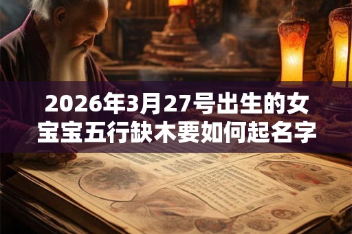 2026年3月27号出生的女宝宝五行缺木要如何起名字