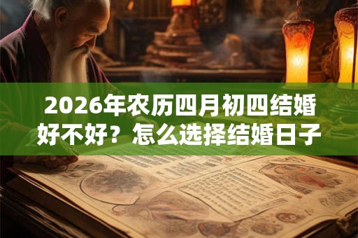 2026年农历四月初四结婚好不好？怎么选择结婚日子？