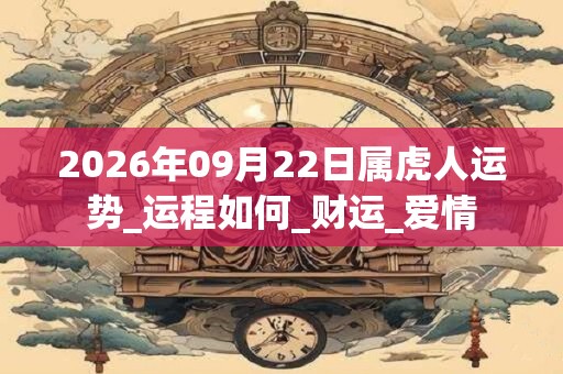 2026年09月22日属虎人运势_运程如何_财运_爱情