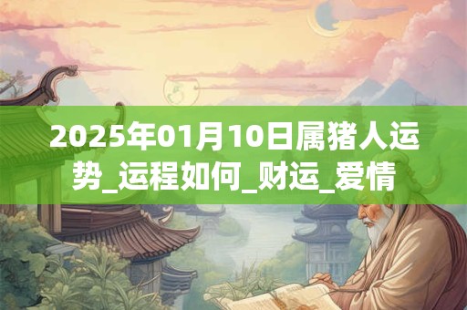 2025年01月10日属猪人运势_运程如何_财运_爱情 2025年01月10日属猪人运势_运程如何_财运_爱情