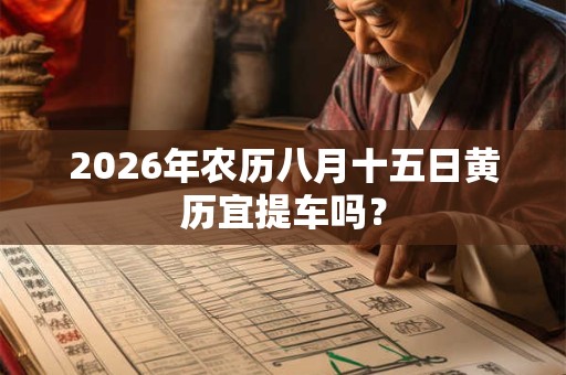 2026年农历八月十五日黄历宜提车吗？
