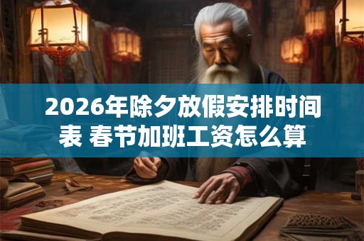 2026年除夕放假安排时间表 春节加班工资怎么算