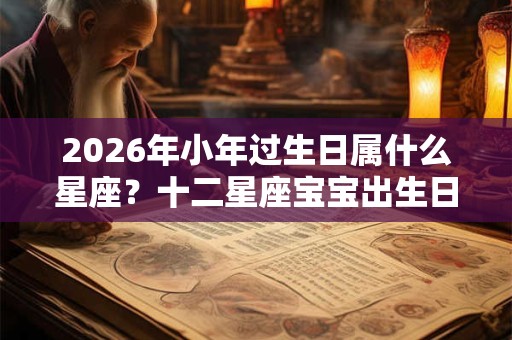 2026年小年过生日属什么星座？十二星座宝宝出生日期！