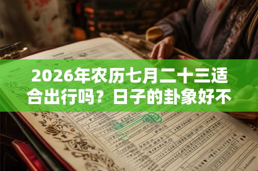 2026年农历七月二十三适合出行吗？日子的卦象好不好？
