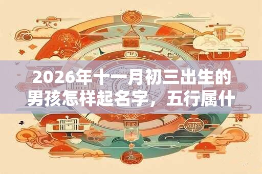 2026年十一月初三出生的男孩怎样起名字,五行属什么 2026年十一月初三出生的男孩怎样起名字,五行属什么