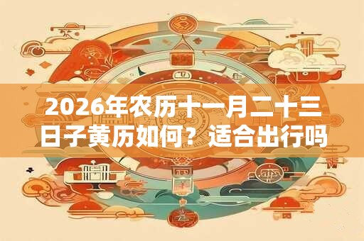 2026年农历十一月二十三日子黄历如何?适合出行吗? 2026年农历十一月二十三日子黄历如何?适合出行吗?