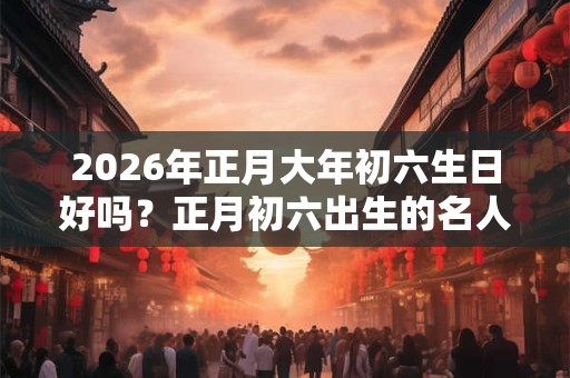 2026年正月大年初六生日好吗？正月初六出生的名人伟人有哪些？