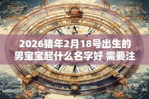 2026猪年2月18号出生的男宝宝起什么名字好 需要注意什么