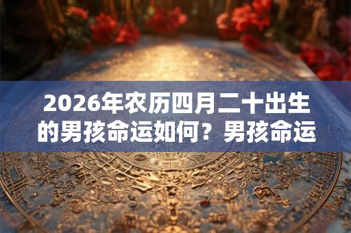 2026年农历四月二十出生的男孩命运如何？男孩命运解析