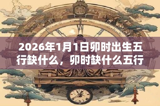2026年1月1日卯时出生五行缺什么，卯时缺什么五行