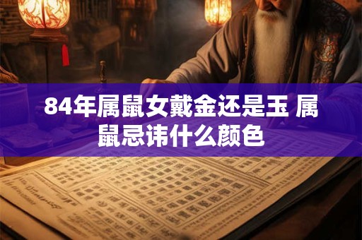 84年属鼠女戴金还是玉 属鼠忌讳什么颜色