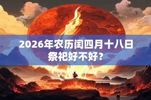 2026年农历闰四月十八日祭祀好不好？