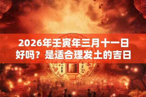 2026年壬寅年三月十一日好吗？是适合理发土的吉日吗？