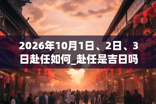 2026年10月1日、2日、3日赴任如何_赴任是吉日吗