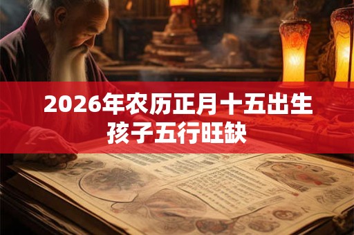 2026年农历正月十五出生孩子五行旺缺