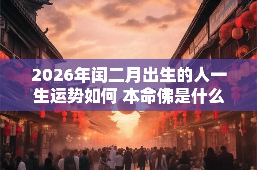 2026年闰二月出生的人一生运势如何 本命佛是什么