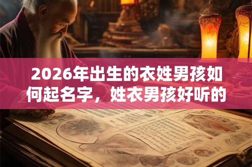 2026年出生的衣姓男孩如何起名字，姓衣男孩好听的名字