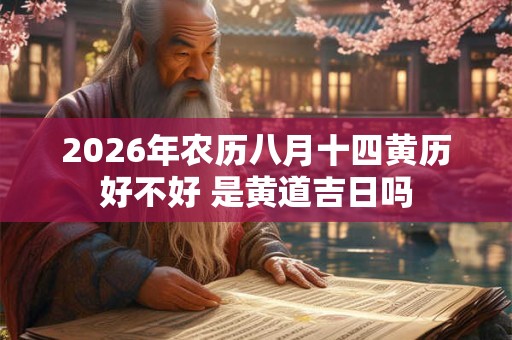 2026年农历八月十四黄历好不好 是黄道吉日吗