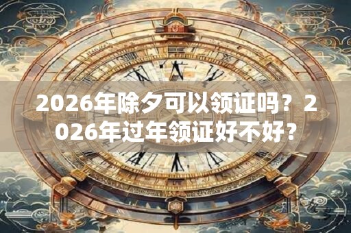 2026年除夕可以领证吗？2026年过年领证好不好？
