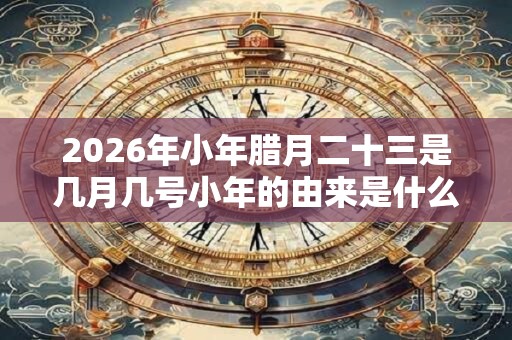 2026年小年腊月二十三是几月几号小年的由来是什么？