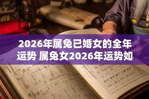 2026年属兔已婚女的全年运势 属兔女2026年运势如何