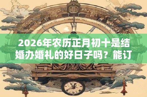2026年农历正月初十是结婚办婚礼的好日子吗？能订婚吗？
