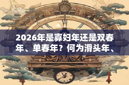 2026年是寡妇年还是双春年、单春年？何为滑头年、立春？
