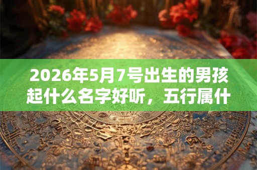 2026年5月7号出生的男孩起什么名字好听，五行属什么