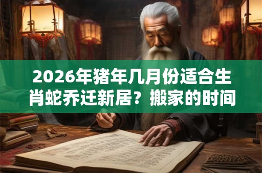 2026年猪年几月份适合生肖蛇乔迁新居？搬家的时间如何选择？