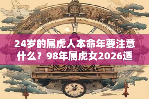 24岁的属虎人本命年要注意什么？98年属虎女2026适合佩戴什么？