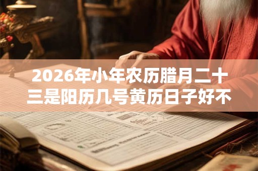 2026年小年农历腊月二十三是阳历几号黄历日子好不好？