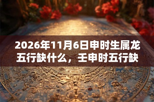 2026年11月6日申时生属龙五行缺什么，壬申时五行缺什么