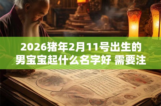 2026猪年2月11号出生的男宝宝起什么名字好 需要注意什么